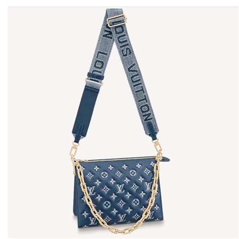 louis vuitton denim coussin bag.